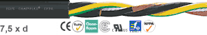 Chainflex® motor cable CF34.UL.D