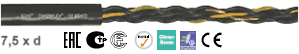 Chainflex® motor cable CF BRAID