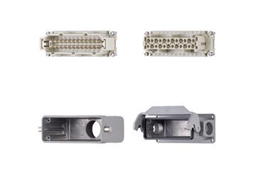 Harting connector set, pin and socket design