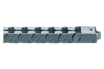 easy chain® Series E03, energy chain, to be filled at the outer radius