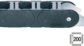 e-chain® with crossbars at every link