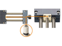 Zero backlash lead screw nut in linear axis