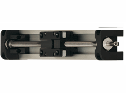 Low profile linear axis with aluminium and plastic components