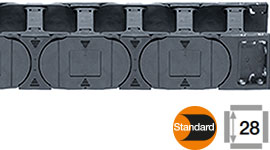 e-chain® with crossbars at every link