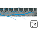 e-chain® with crossbars at every link