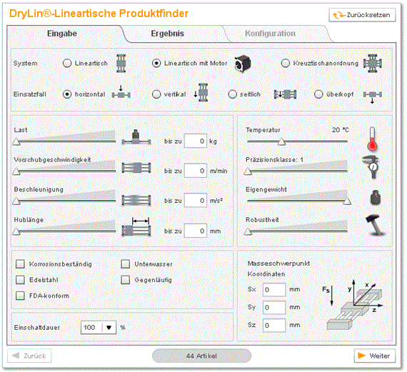 Linear module configurator