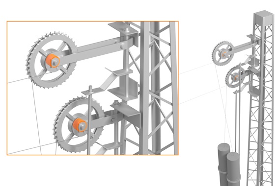 Wheel tensioners with iglidur plain bearings