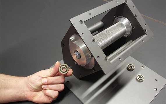 Mechanical drive unit in the Koppe pellet stove