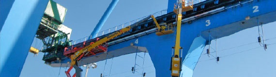 e-chain installation service in a gantry crane