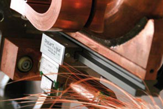 drylin® T linear rail in welding rod for automotive industry