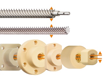 Lead screw nuts and lead screws for the design of 3D printers