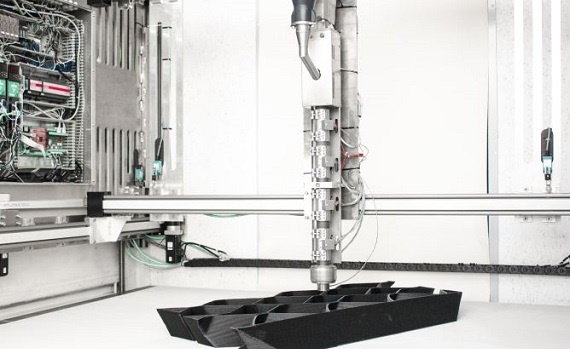Linear robots in the XXL 3-D printer