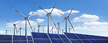 Renewable energies solar and wind